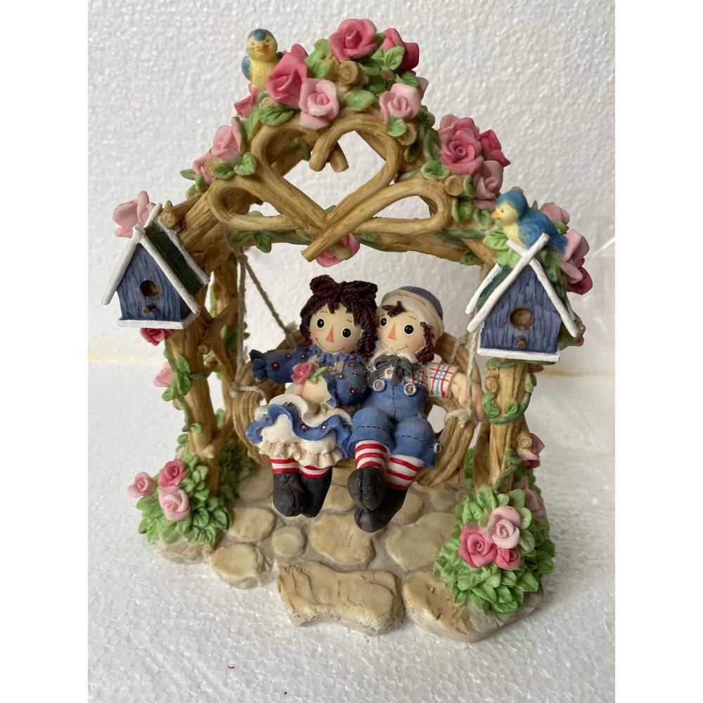 vintage Raggedy Ann & Andy "Kind Hearts Are the Garden Swing" limited edition